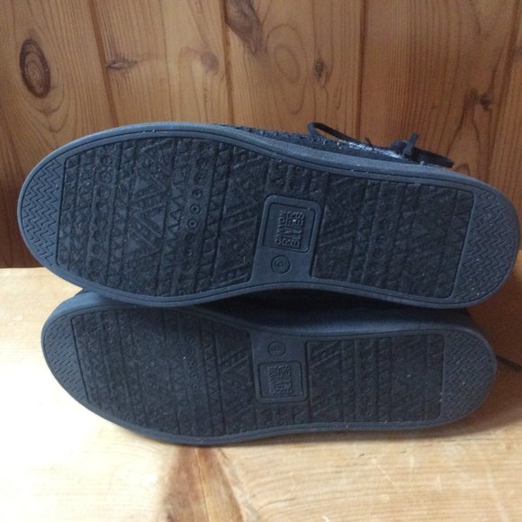 Canyon River Blues Black Suede Southwestern Sweater Boot Size 6M - Picture 4 of 8